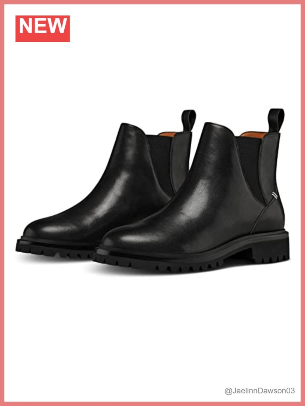 Leather Chelsea Ankle Boots Pull-On Flat Casual Shoes